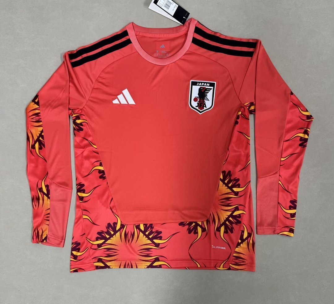 AAA Quality Japan 2026 World Cup GK Red Long Soccer Jersey